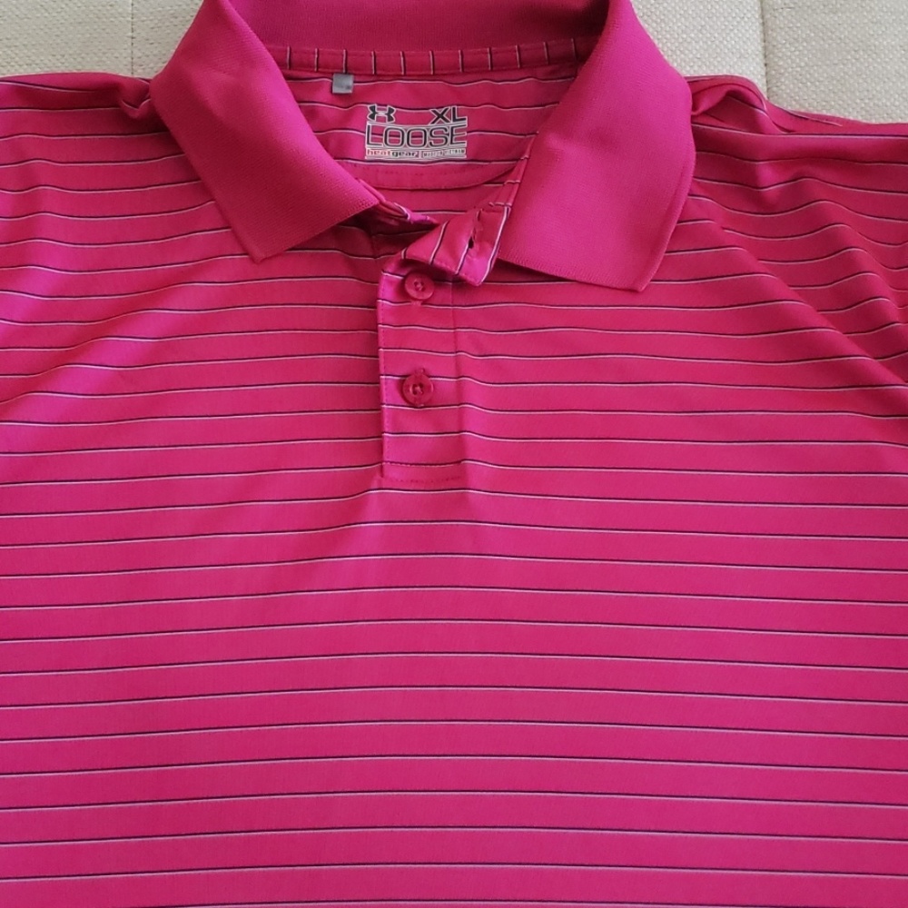 Under Armour XL Loose Fit Heat Gear Golf Shirt